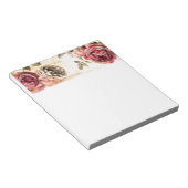 Bloc-note Belle peinture florale victorienne (Incliné)