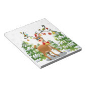 Bloc-note Belle renne dans la neige (Incliné)