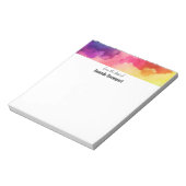 Bloc-note Belles couleurs arc-en-ciel Design abstrait (Tourné)