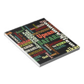 Bloc-note Bénédiction de voyage internationale (Incliné)