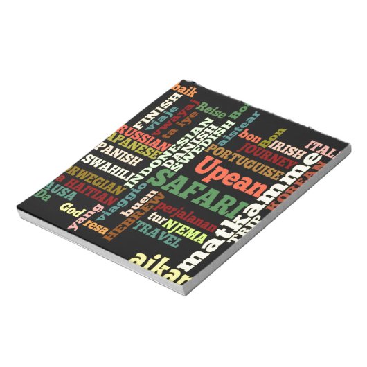 Bloc-note Bénédiction de voyage internationale (Tourné)