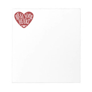 Bloc-note Bénissez votre coeur dans votre coeur
