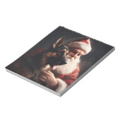 Bloc-note Berger Allemand Avec Noël Festif Du Père Noël (Tourné)