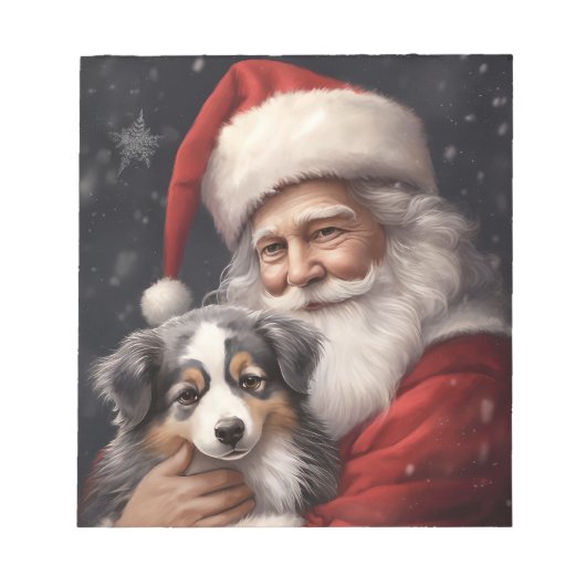 Bloc-note Berger Australien avec le Père Noël de Noël (Devant)