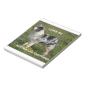 Bloc-note berger australien bleu merle amour w pic (Tourné)
