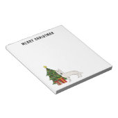 Bloc-note Berger Blanc Suisse Blanc GSD Sapin de Noël (Incliné)