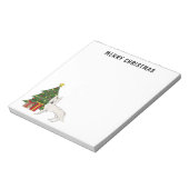 Bloc-note Berger Blanc Suisse Blanc GSD Sapin de Noël (Tourné)