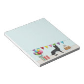 Bloc-note Berger noir allemand GSD Chien coloré Anniversaire (Incliné)