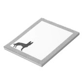 Bloc-note Berger noir allemand mignon dessin animé GSD Chien (Tourné)