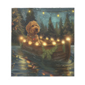 Bloc-note Bernedoodle Noël Festival Voyage (Devant)