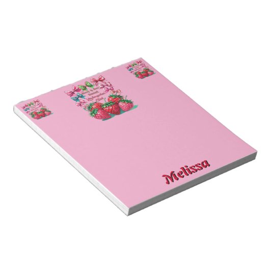 Bloc-note Berry and  Bow Sweet Kindergarten Chic (Incliné)