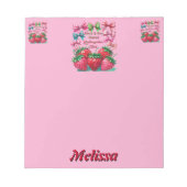 Bloc-note Berry and  Bow Sweet Kindergarten Chic (Devant)