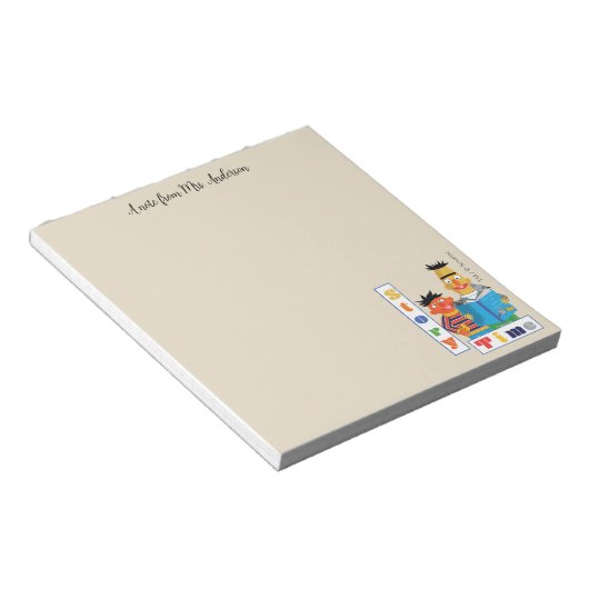 Bloc-note Bert et Ernie Librarian Time (Incliné)