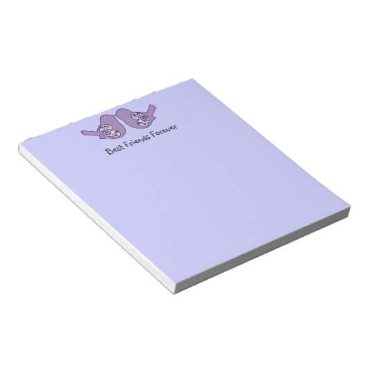 Bloc-note Best Friends Forever, BFF de mignons Inséparables (Incliné)