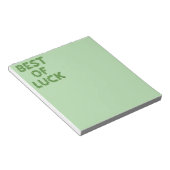 Bloc-note Best of Luck Clovers Greeting (Incliné)