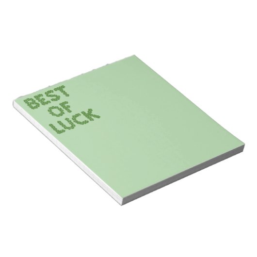 Bloc-note Best of Luck Clovers Greeting (Incliné)