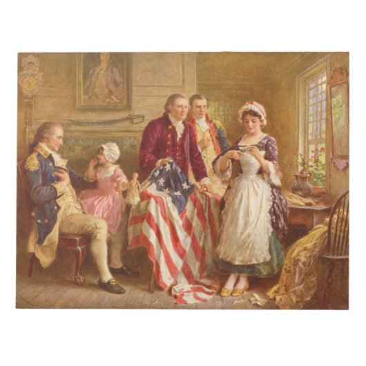 Bloc-note Betsy Ross, 1777 (Histoire américaine) (Patriote a (Devant)