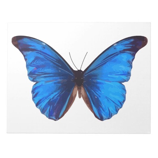 Bloc-note Beurre animal Insect Nature Morpho Bleu Post-it (Devant)