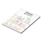 Bloc-note Bibliothécaire personnalisée Retour à l'école livr (Tourné)