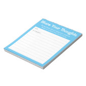 Bloc-note Bibliothèque Sky Blue simple / Carte de commentair (Tourné)