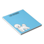 Bloc-note Bichon frise dog dessin animé (Incliné)