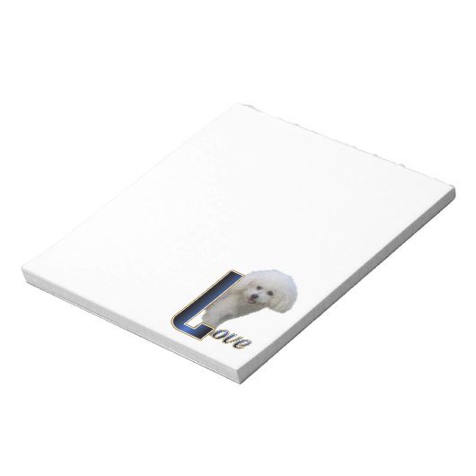 Bloc-note Bichon Frise Love (Tourné)