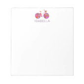 Bloc-note Bicycle Whimsical Simple Nom personnalisé (Devant)