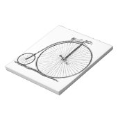 Bloc-note Bicyclette à grande roue Penny Farthing (Tourné)