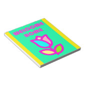 BLOC-NOTE BIENVENUE ACCUEIL CONCEPTION DE FLEURS CLAIRES SUP (Incliné)