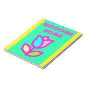 BLOC-NOTE BIENVENUE ACCUEIL CONCEPTION DE FLEURS CLAIRES SUP (Tourné)