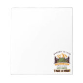 Bloc-note Bienvenue Au Camp Quitcherbitchin Happy Camper (Devant)