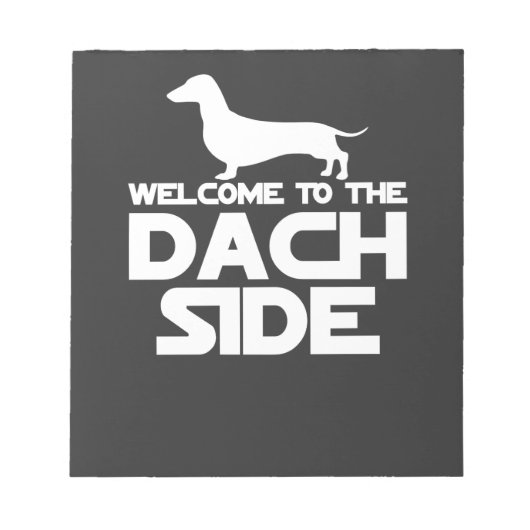Bloc-note Bienvenue Sur Le Côté Dachshund (Devant)