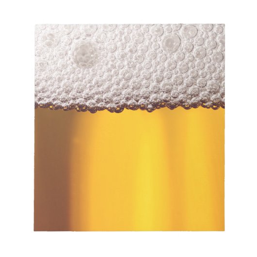 Bloc-note Bière Closeup Boisson Party Motif jaune (Devant)
