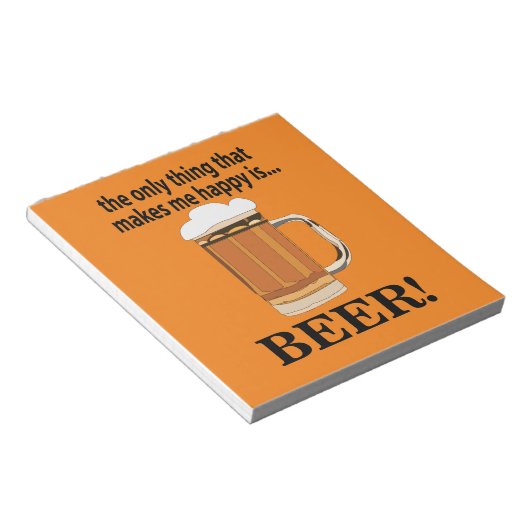 Bloc-note Bière de fête de bière (Incliné)