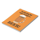 Bloc-note Bière de fête de bière (Tourné)