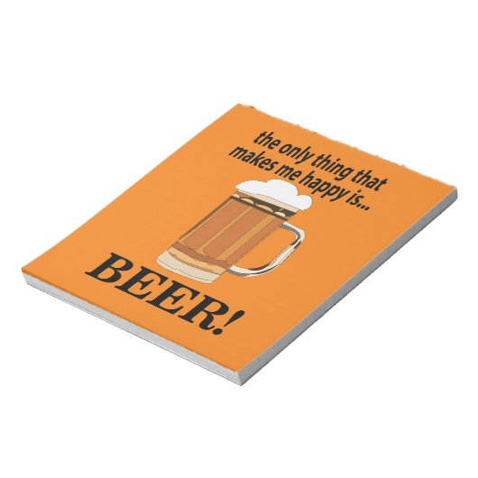 Bloc-note Bière de fête de bière (Tourné)