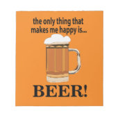 Bloc-note Bière de fête de bière (Devant)