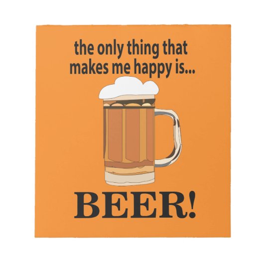 Bloc-note Bière de fête de bière (Devant)