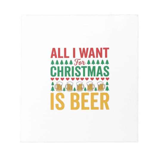 Bloc-note BièredeNoëlDessinHumourNoëlBoisson (Devant)
