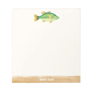 Bloc-note Big Catch Illustrated Fish Notepad
