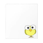 Bloc-note Big Eyed Yellow Bird (Devant)