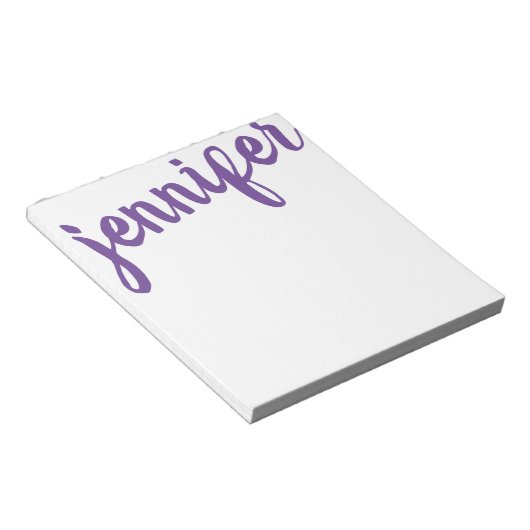 Bloc-note Big Name Purple (Incliné)