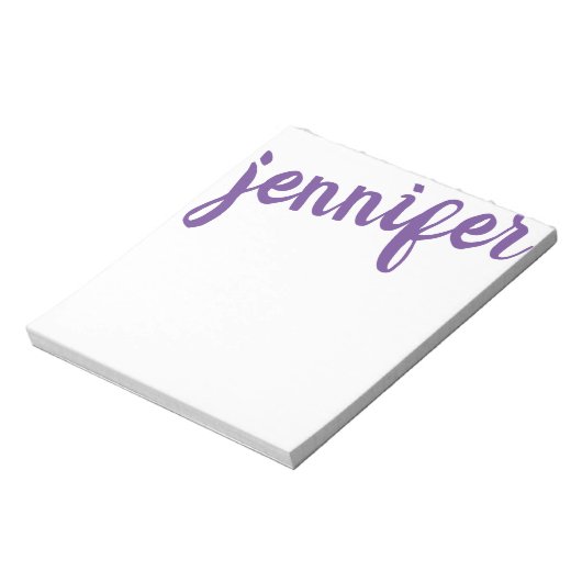 Bloc-note Big Name Purple (Tourné)