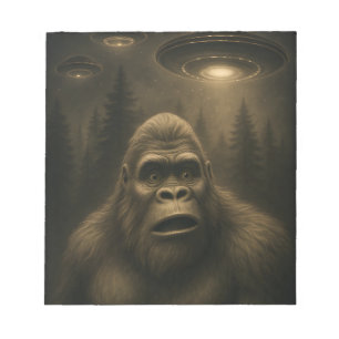 Bloc-note Bigfoot Sasquatch Alien UFO Funny