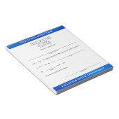 Bloc-note Billet d'excuse de rendez-vous chez le dentiste mo (Incliné)