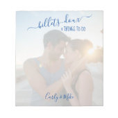 Bloc-note Billets Doux et les choses à faire Photo Carré per (Devant)