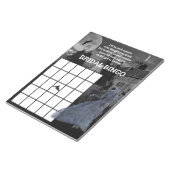 Bloc-note Bingo de la mariée de Frankenstein Mariage Hallowe (Incliné)