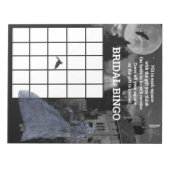 Bloc-note Bingo de la mariée de Frankenstein Mariage Hallowe (Devant)