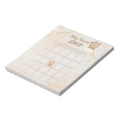 Bloc-note Bingo du Baby shower d'ours Brown (Tourné)