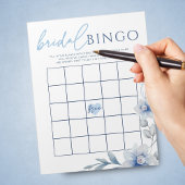Bloc-note Bingo Fête des mariées cadeau de fleurs bleues Pac